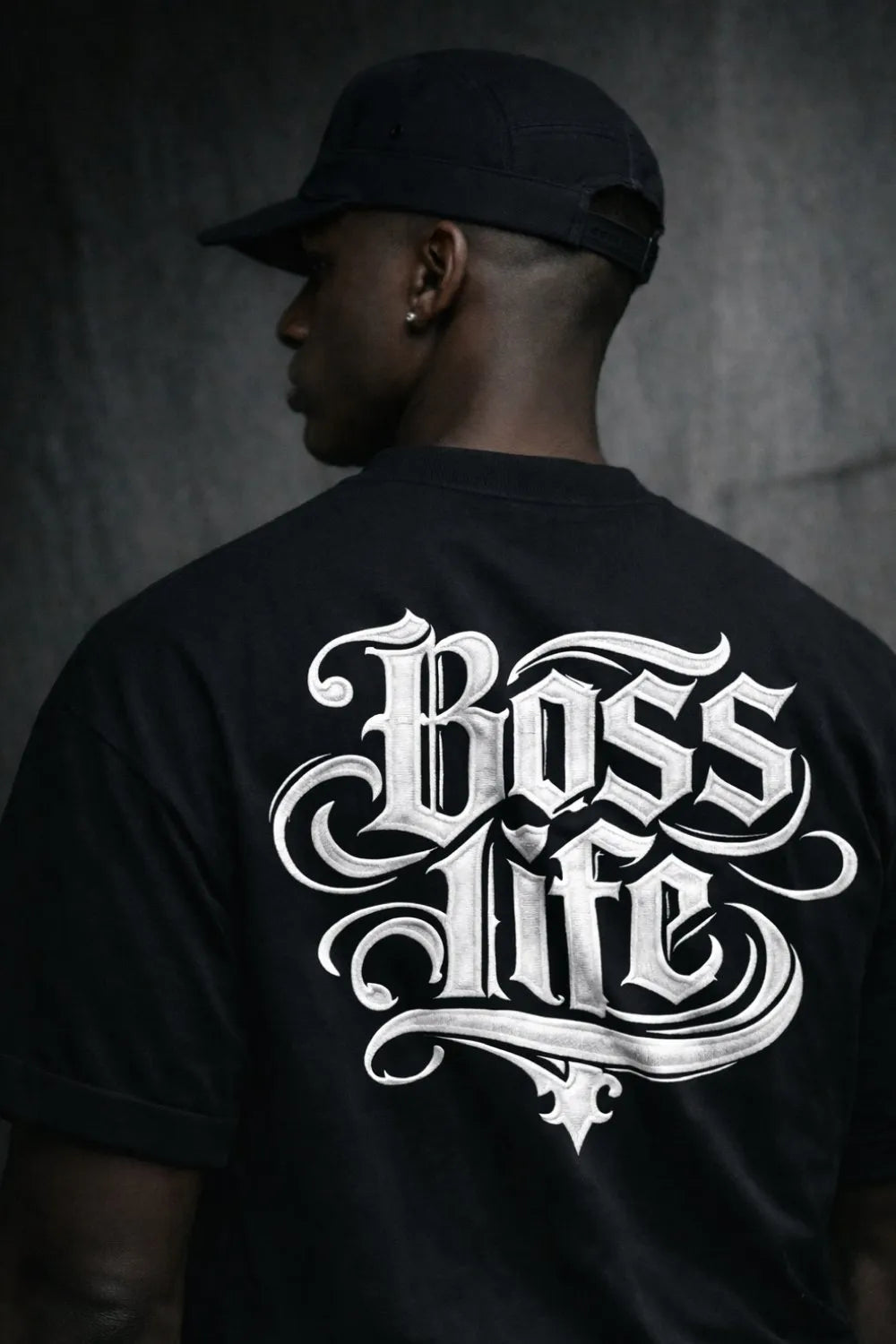 Camiseta Boss Life Signature Bold 3 Frente e Costas