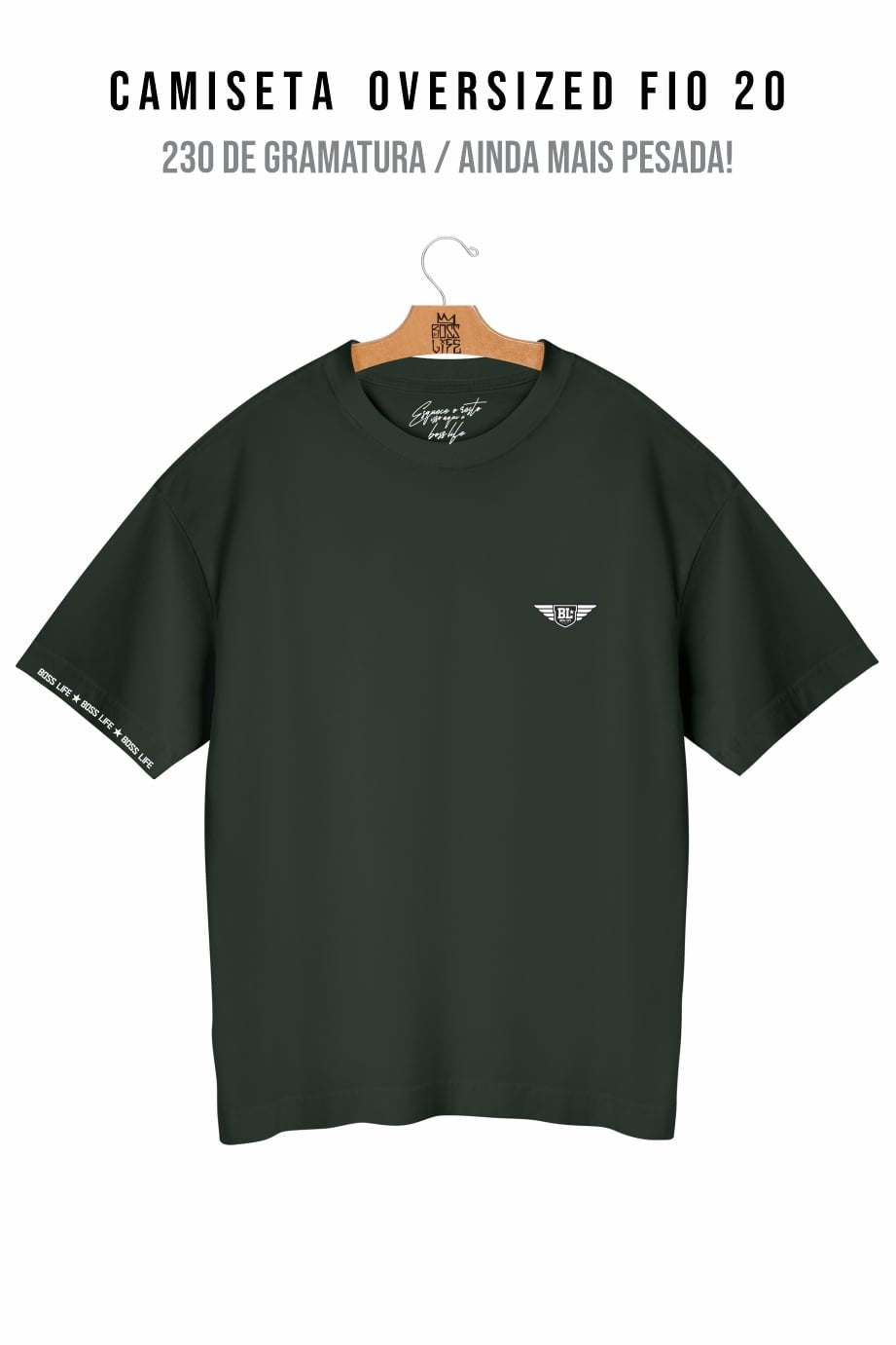 Camiseta Oversized Brasão Bl Wings 2
