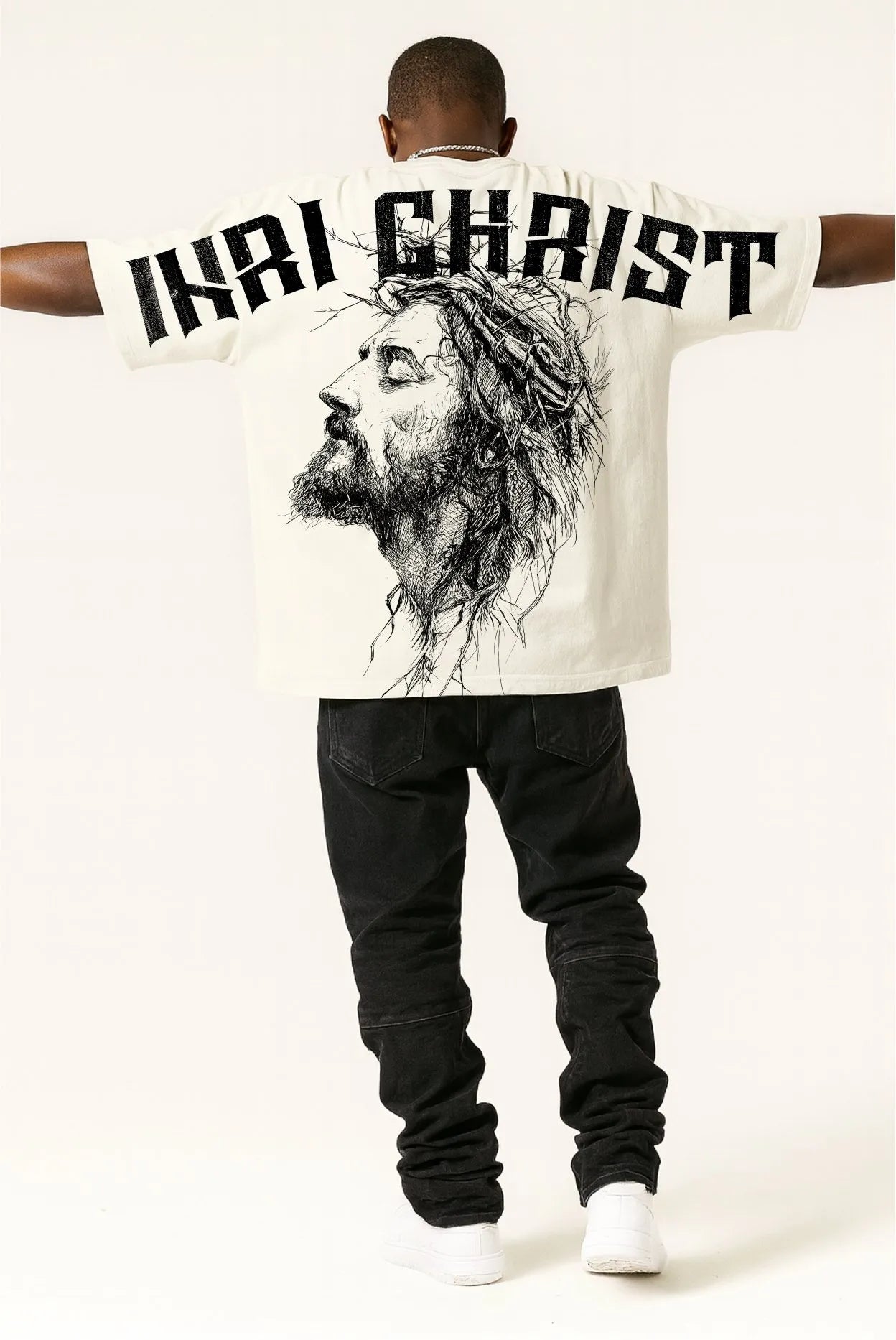 Camiseta Oversized Street Poster Christ