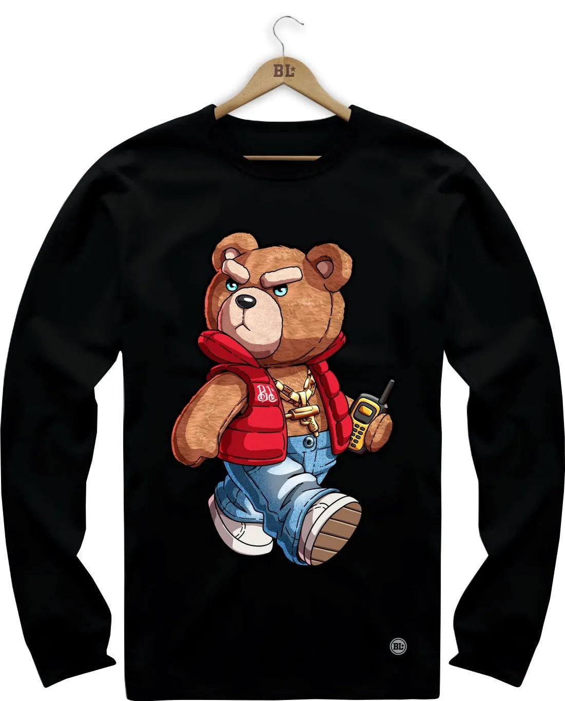 Camiseta Manga Longa Stylish Bear