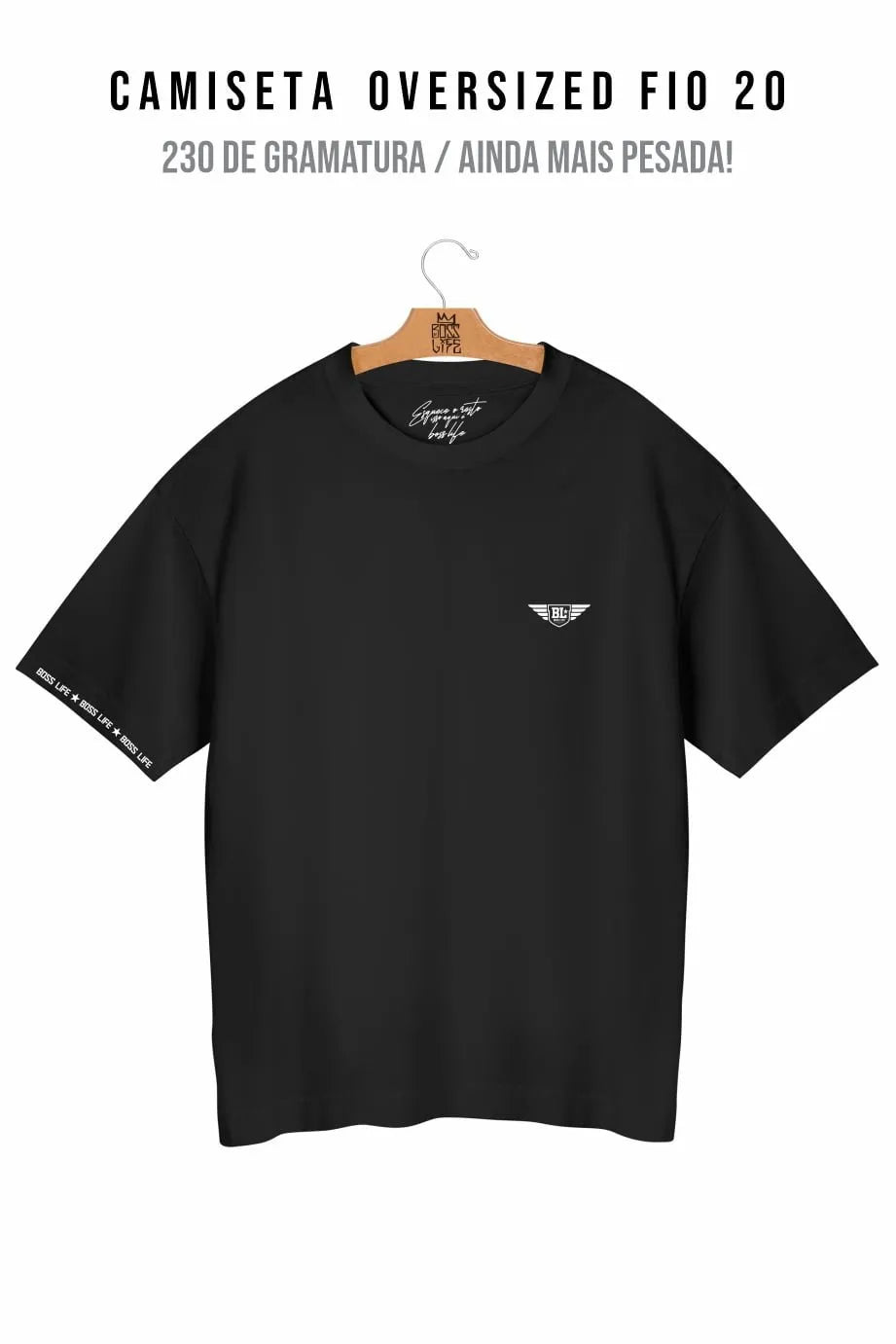 Camiseta Oversized Brasão Bl Wings 2
