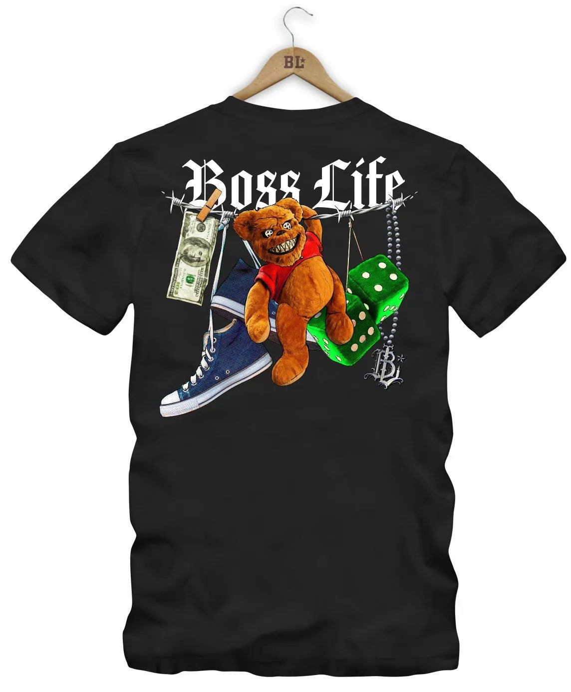 Camiseta Wild Bear Frente e Costas