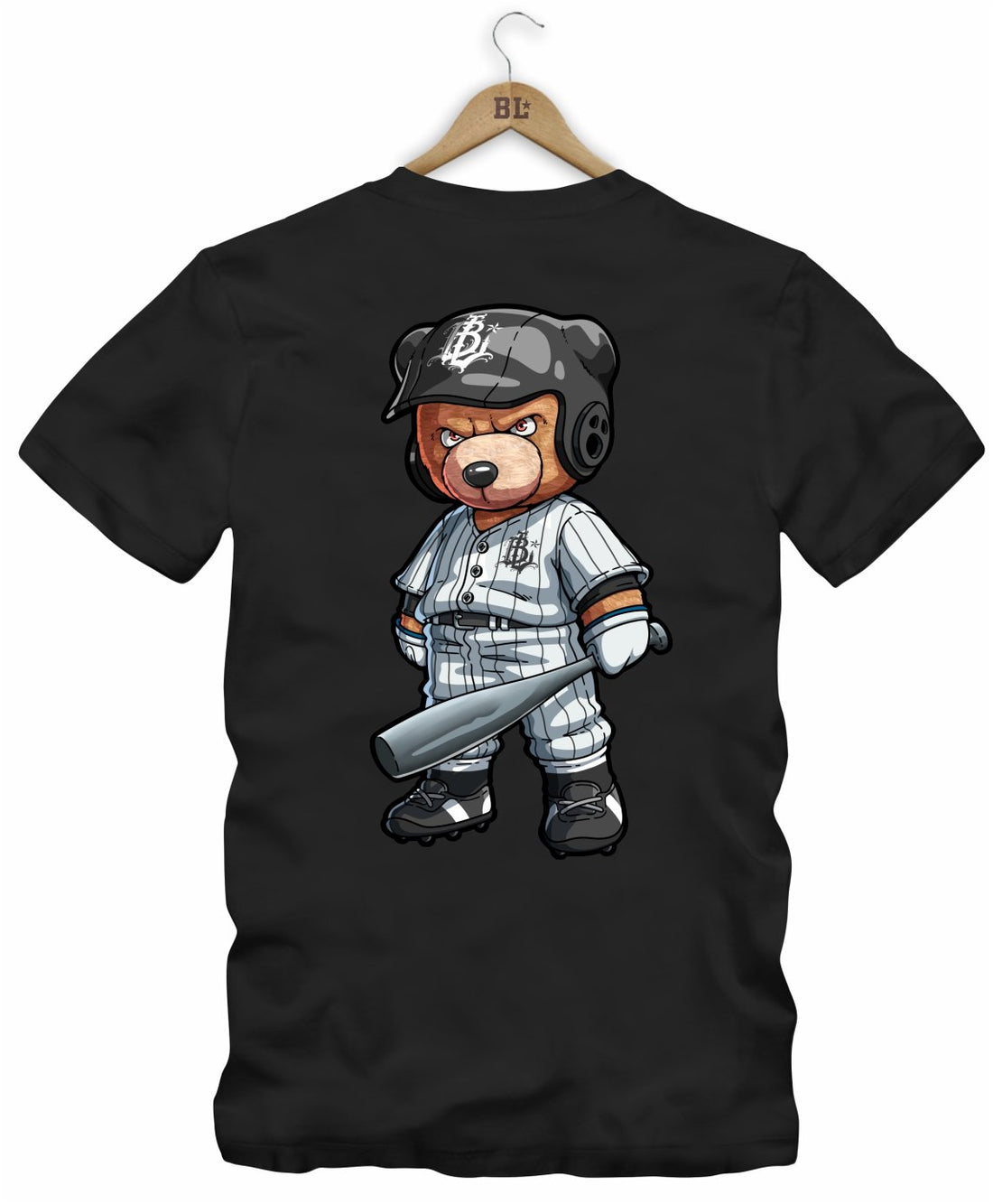 Camiseta Baseball Bear 2 Frente e Costas