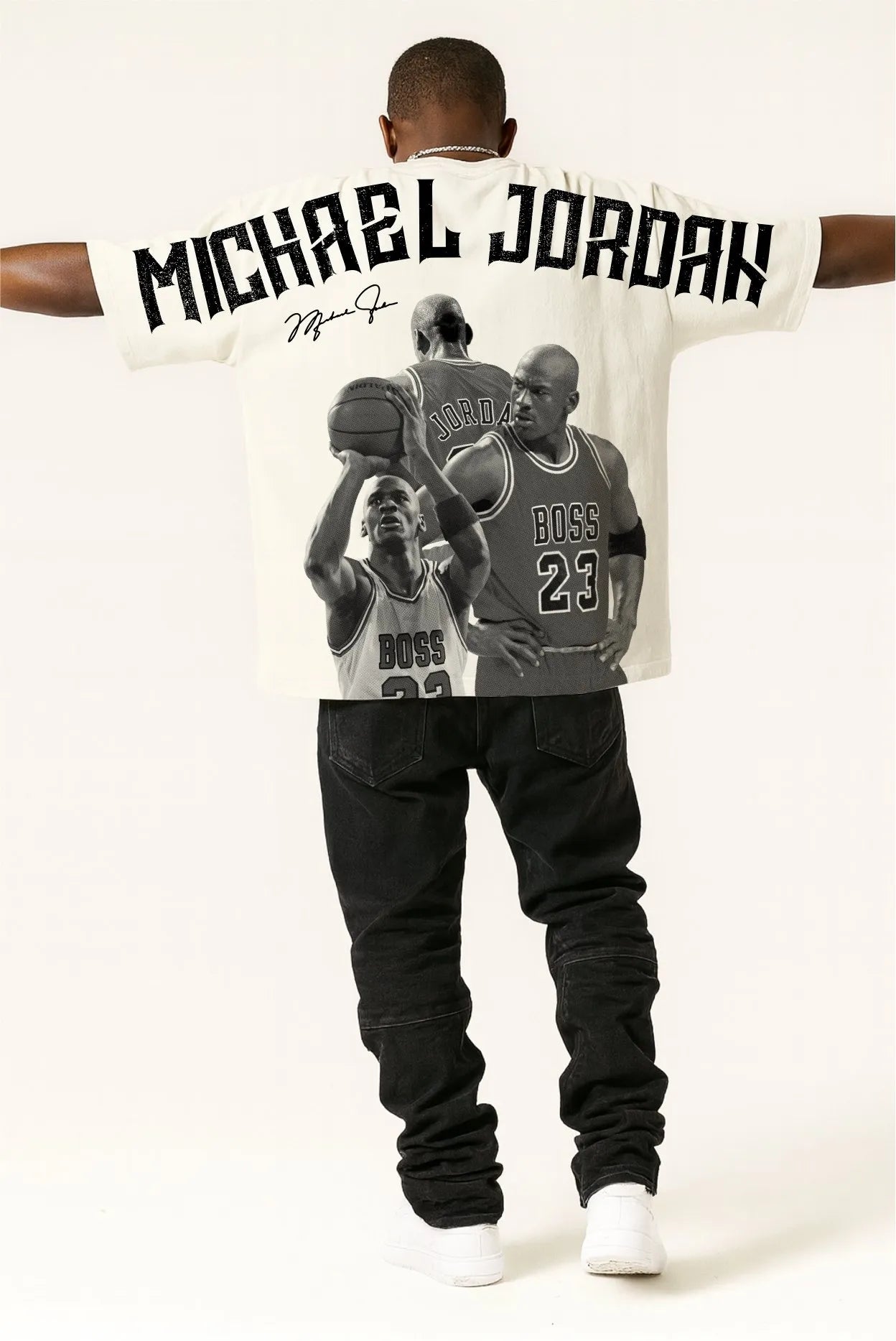 Camiseta Oversized Street Poster Jordan – Boss Life
