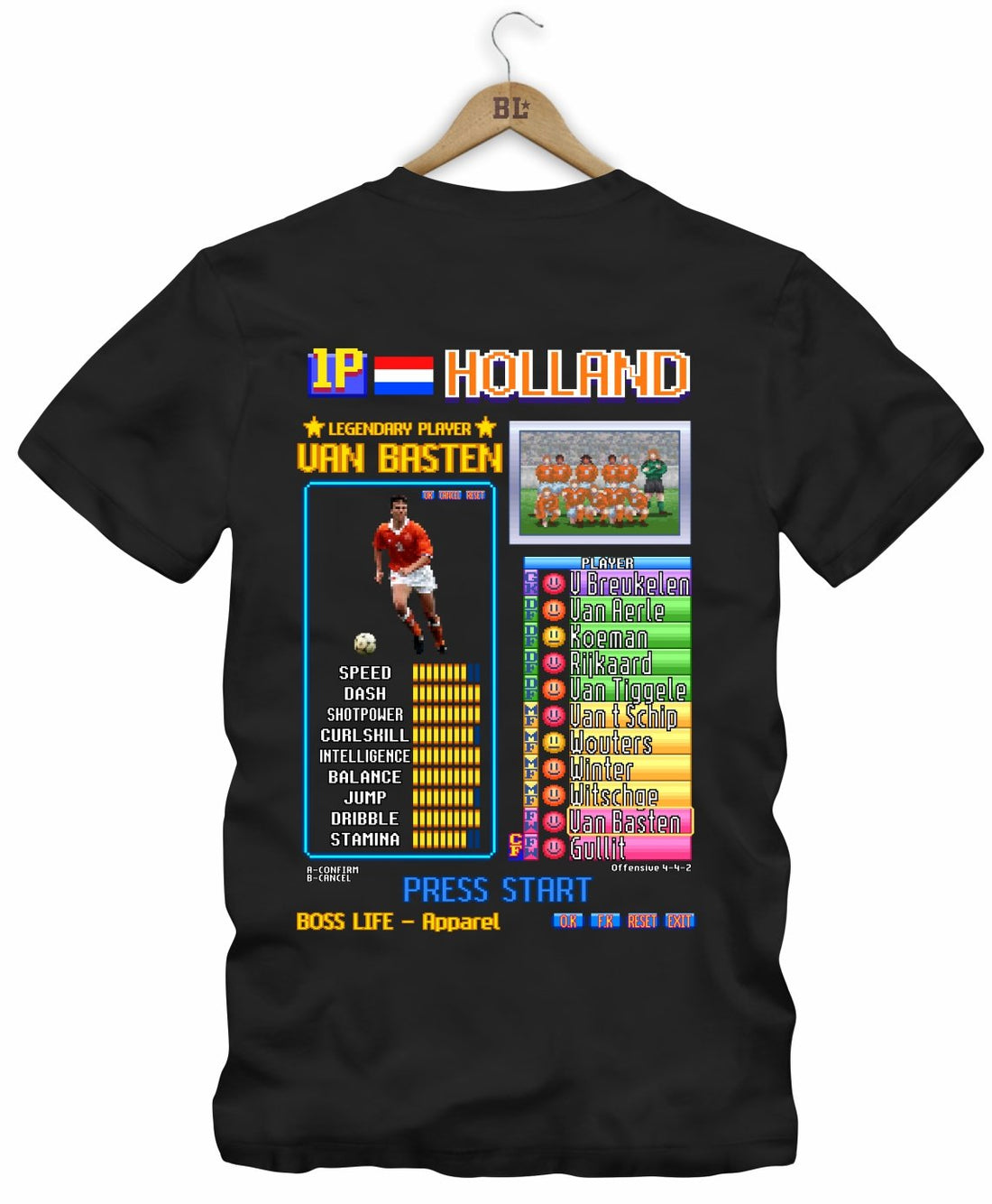 Camiseta Legends Card van Basten Frente e Costas