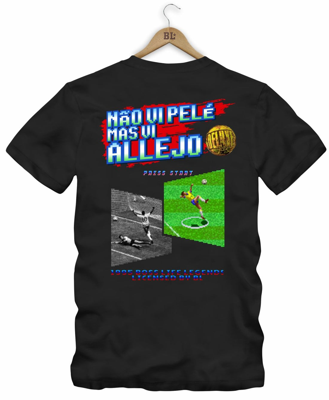 Camiseta Legends Não Vi Pele Frente e Costas