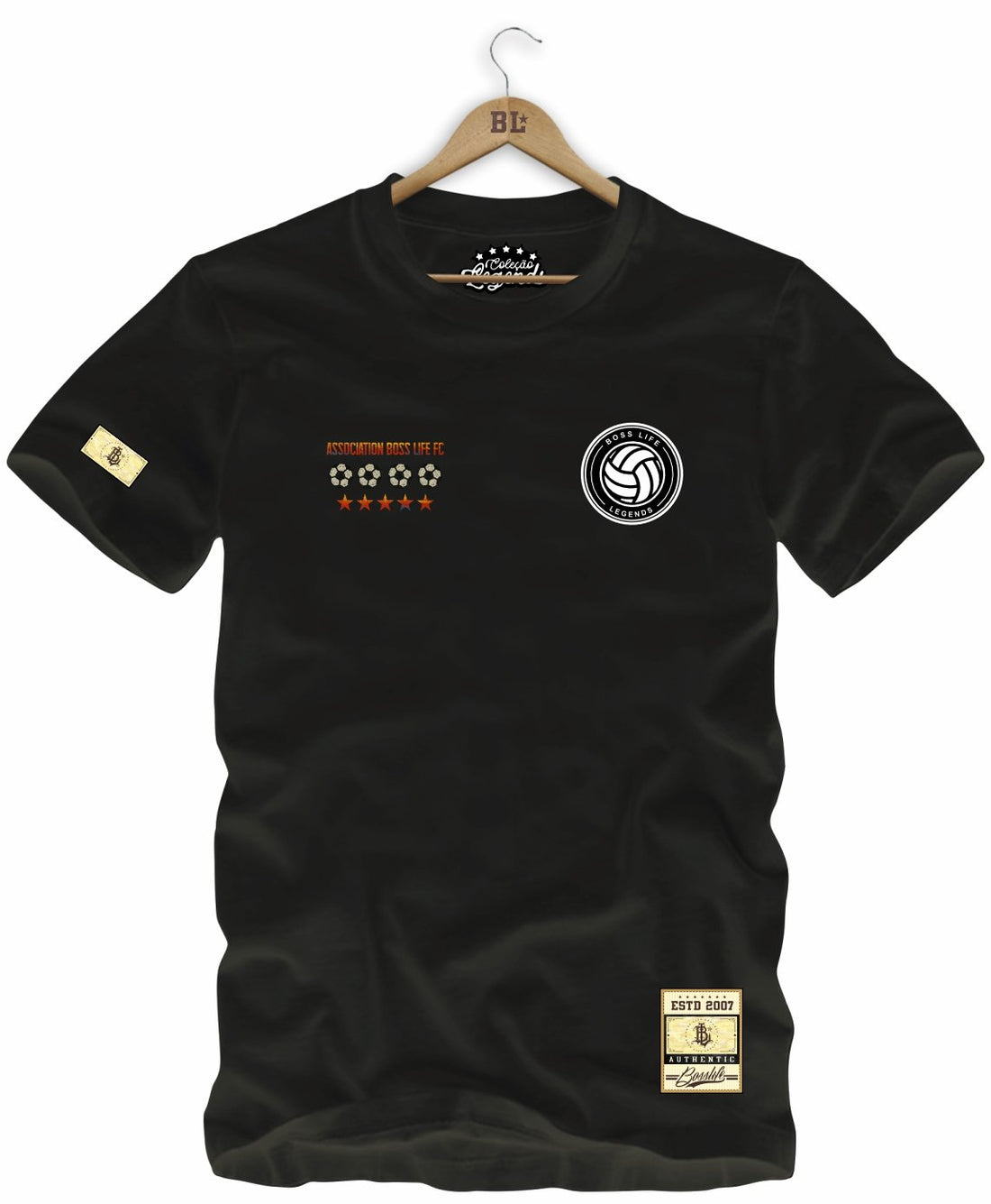 Camiseta Legends Não Vi Pele Frente e Costas