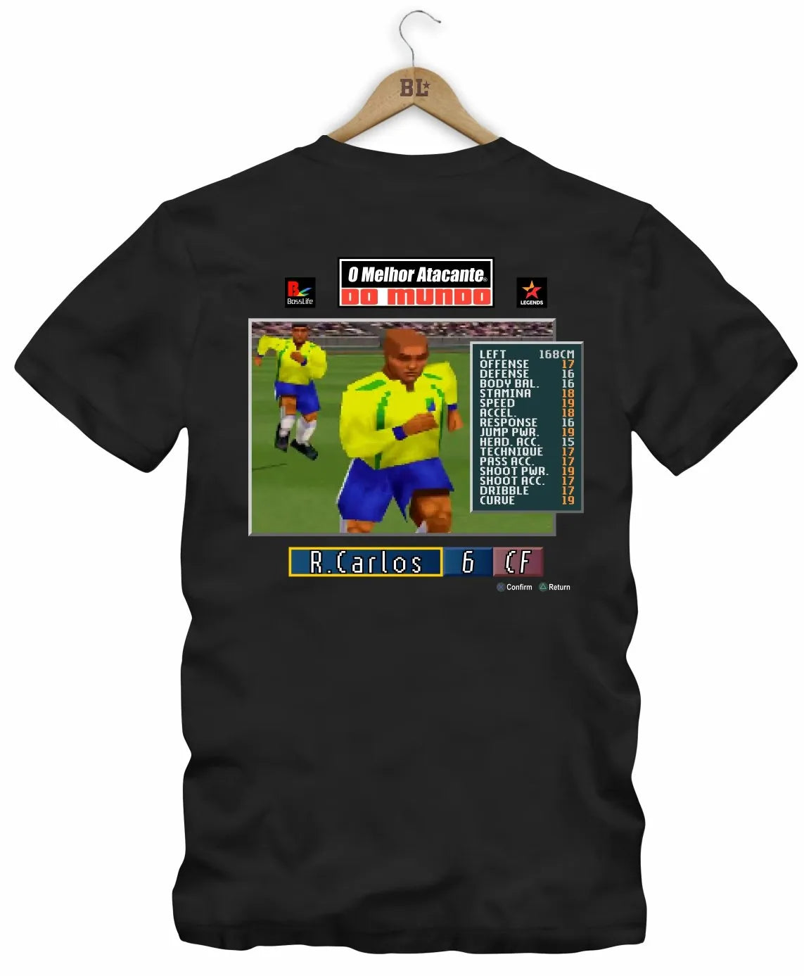 Camiseta Legends R. Carlos Frente e Costas