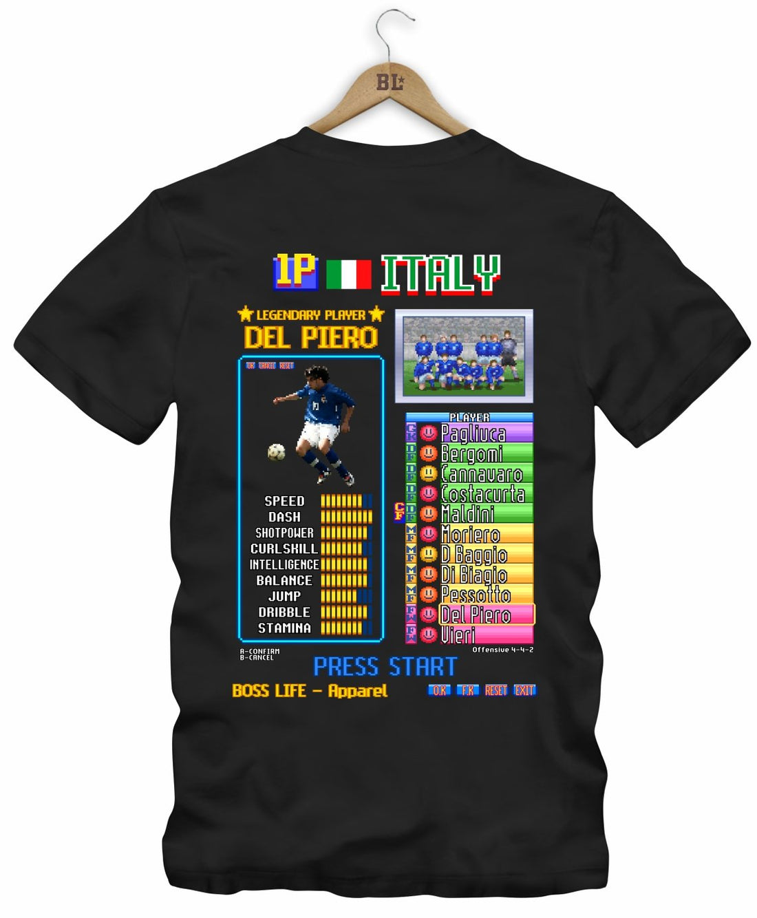 Camiseta Legends Card Del Piero  Frente e Costas