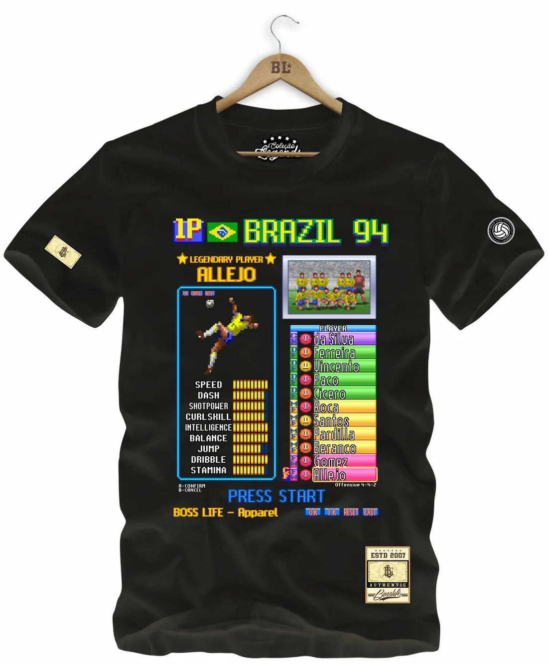 Camiseta Legends Card Allejo