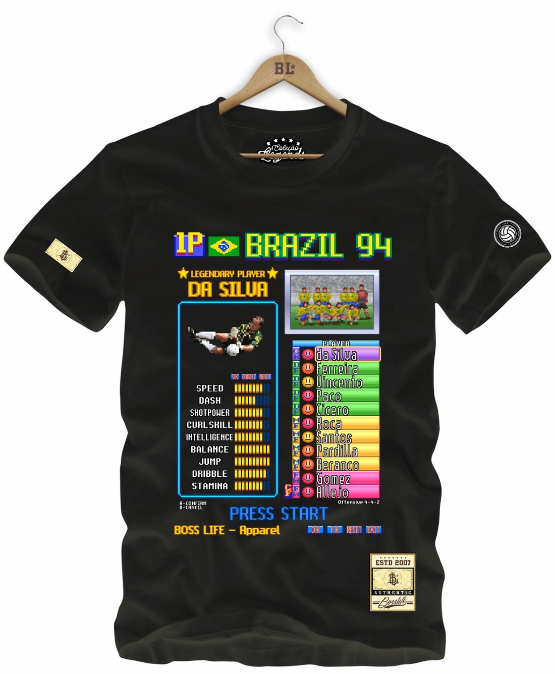 Camiseta Legends Card Da Silva