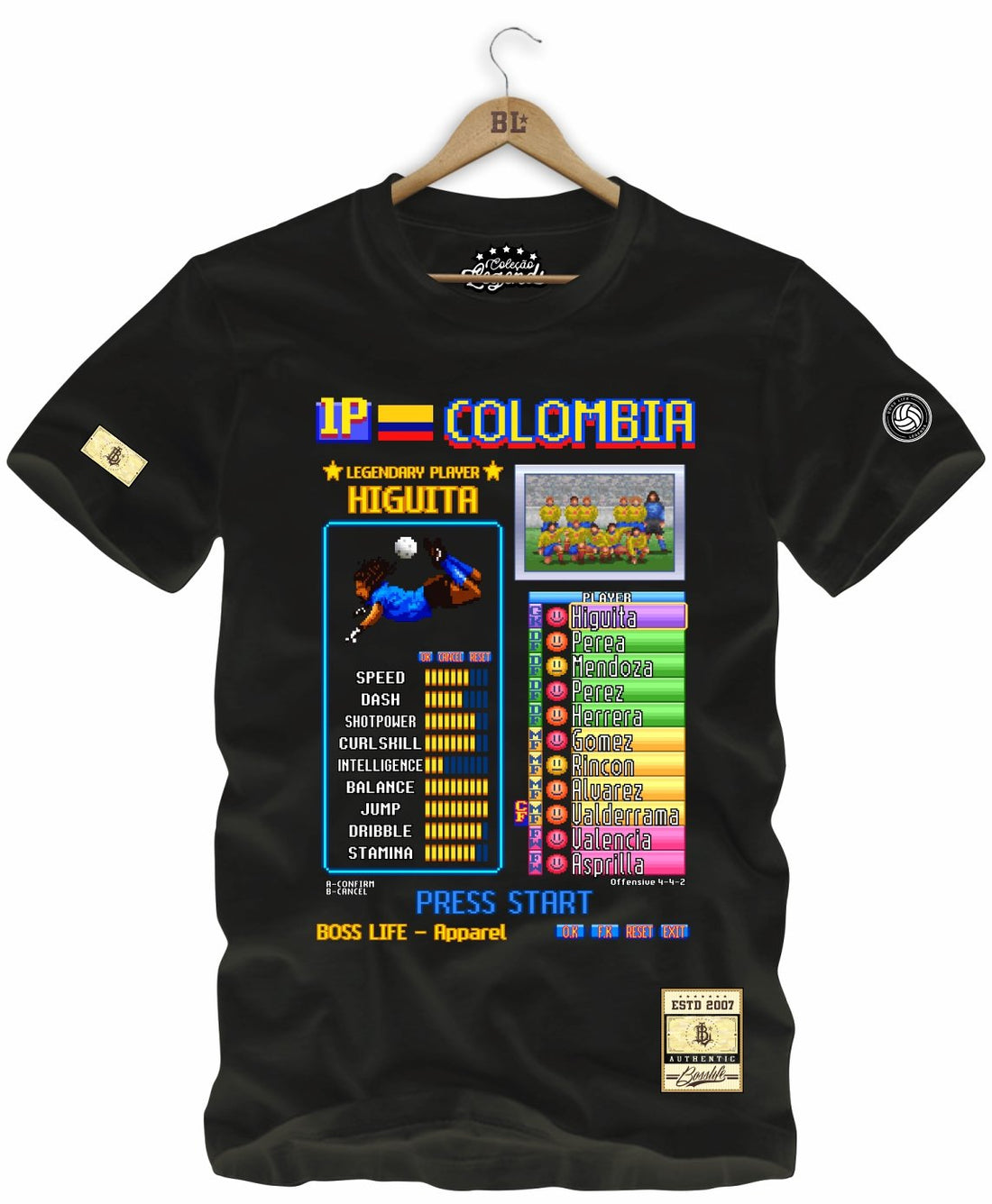 Camiseta Legends Card Higuita