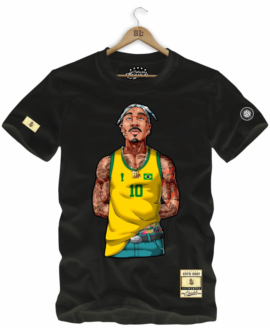 Camiseta Legends 2Pac Brasil