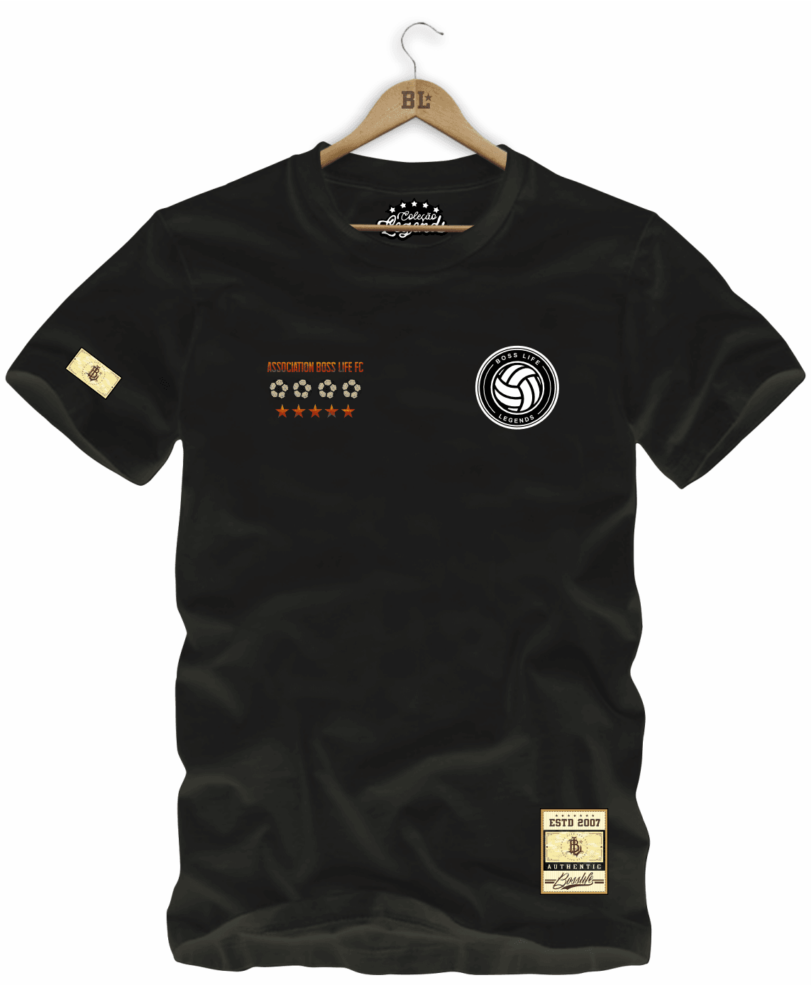 Camiseta Legends Plata o Plomo Frente e Costas