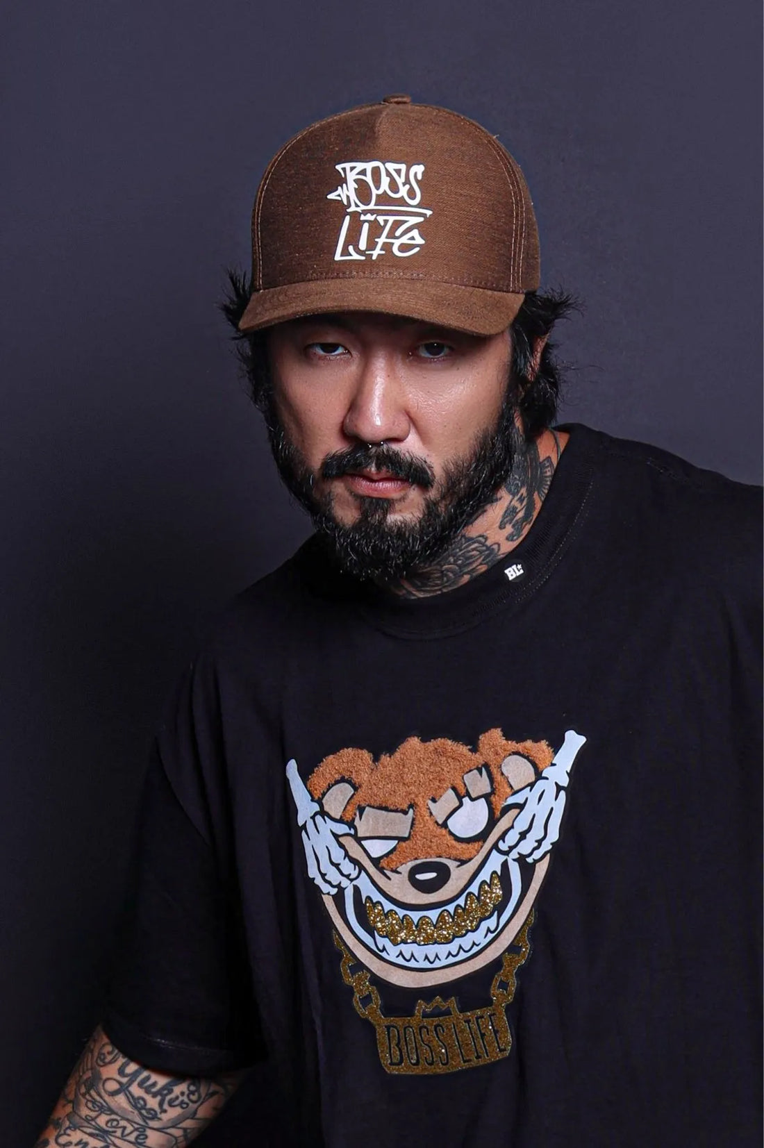 Camiseta Touch Bear Bl Skull Hands