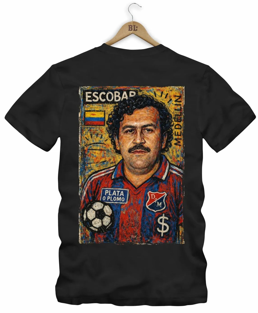 Camiseta Legends Plata o Plomo Frente e Costas