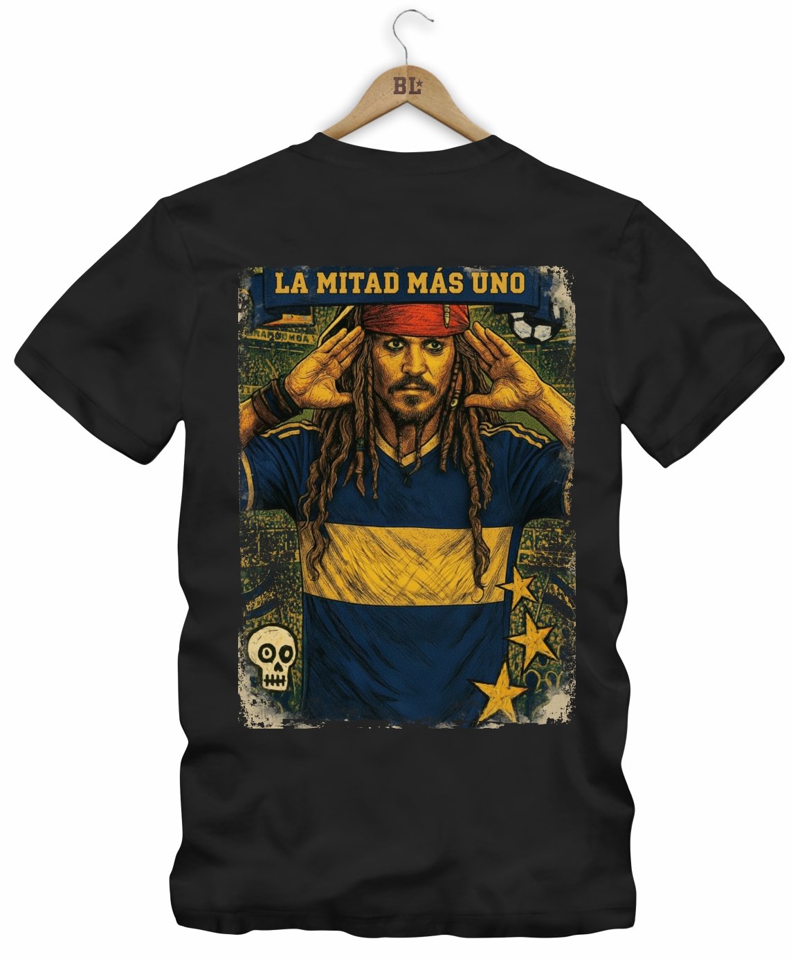 Camiseta Legends La Mitad Frente e Costas