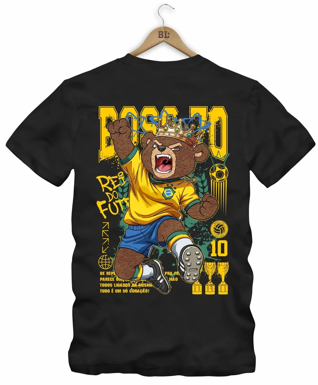 Camiseta Legends Rei do Futebol Frente e Costas
