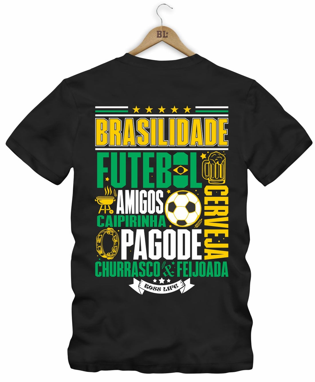 Camiseta Legends Brasilidade Frente e Costas