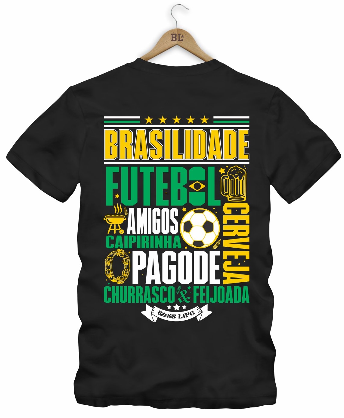 Camiseta Legends Brasilidade Frente e Costas