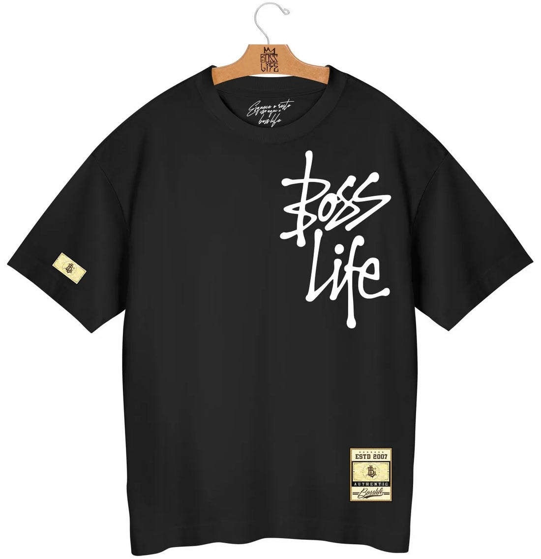 Camiseta Oversized Boss Life Signature Ink 2