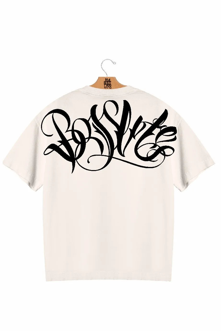 Camiseta Oversized Boss Signature Frente e Costas