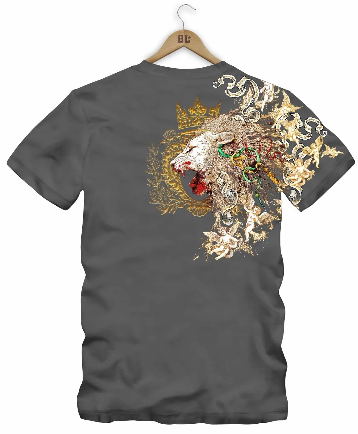Camiseta Boss Life Golden Roar Frente e Costas