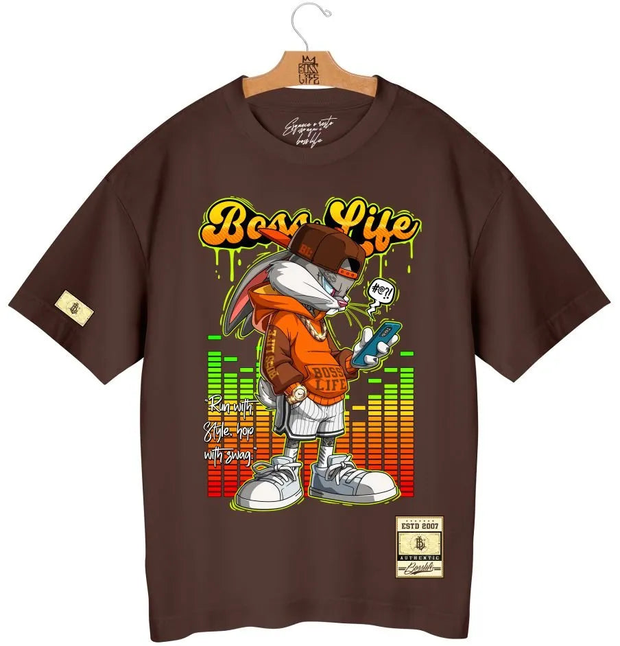 Camiseta Oversized Boss Life Bunny 2