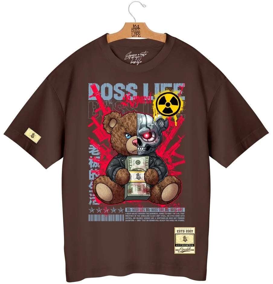 Camiseta Oversized Boss Life Teddy Cyber 3