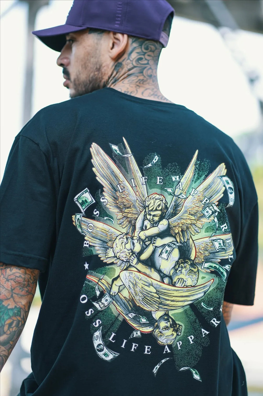 Camiseta Bl Dark Shine Cash Angel