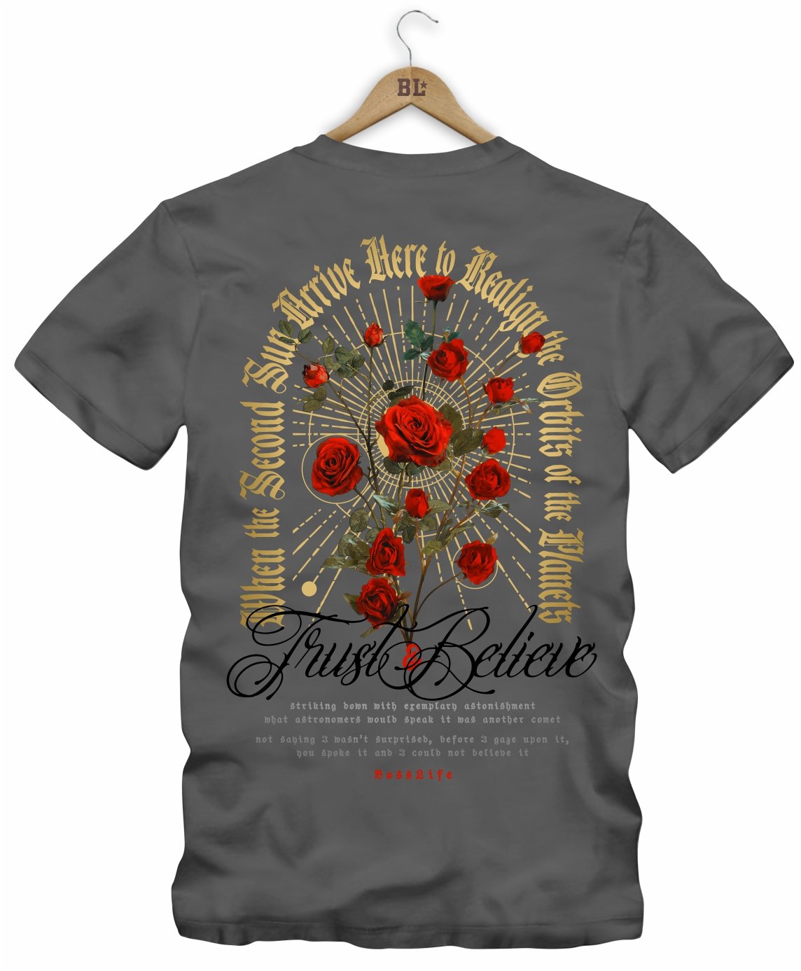 Camiseta Roses Frente e Costas