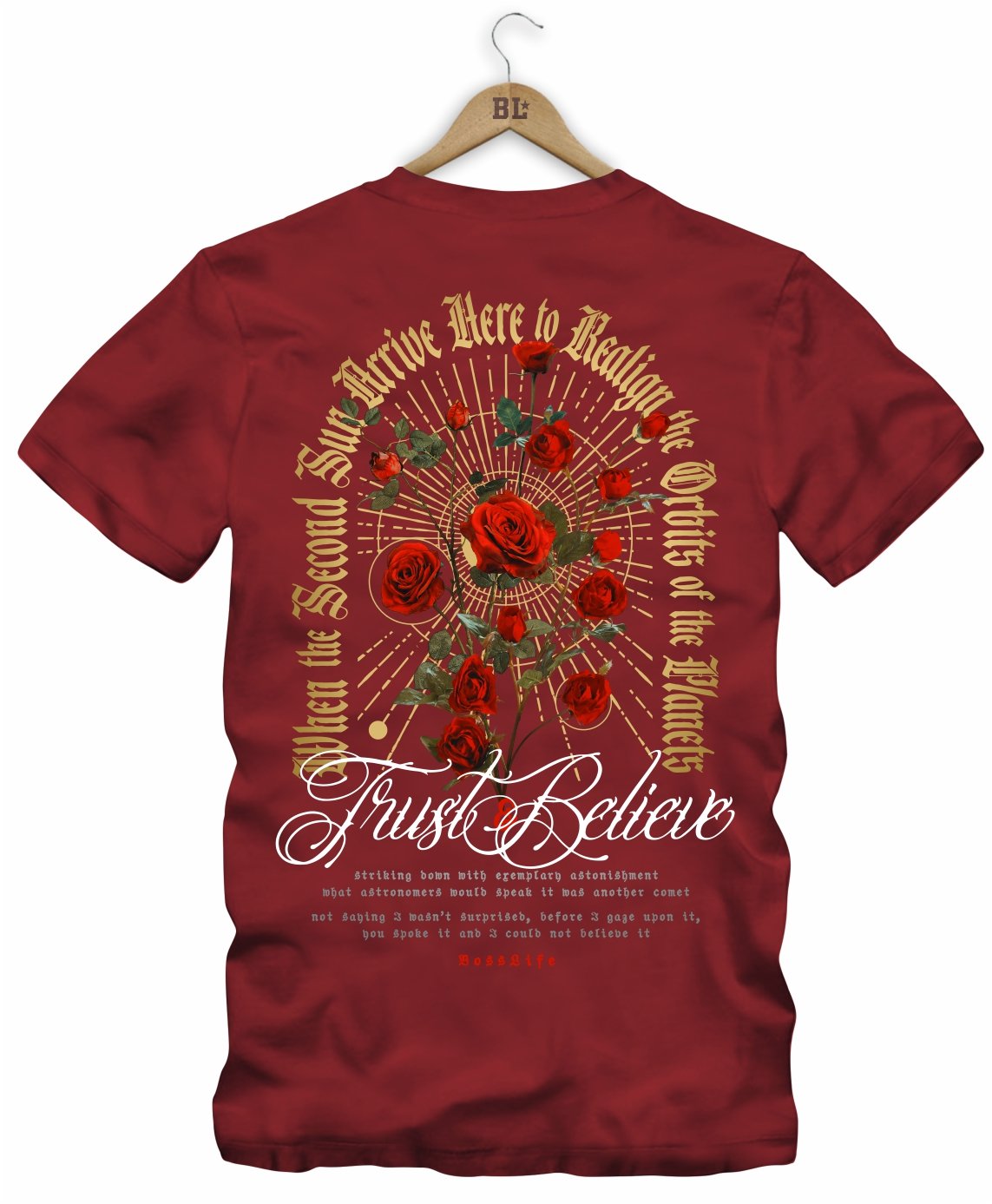 Camiseta Roses Frente e Costas