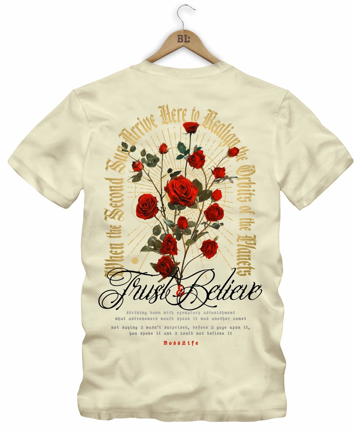 Camiseta Roses Frente e Costas