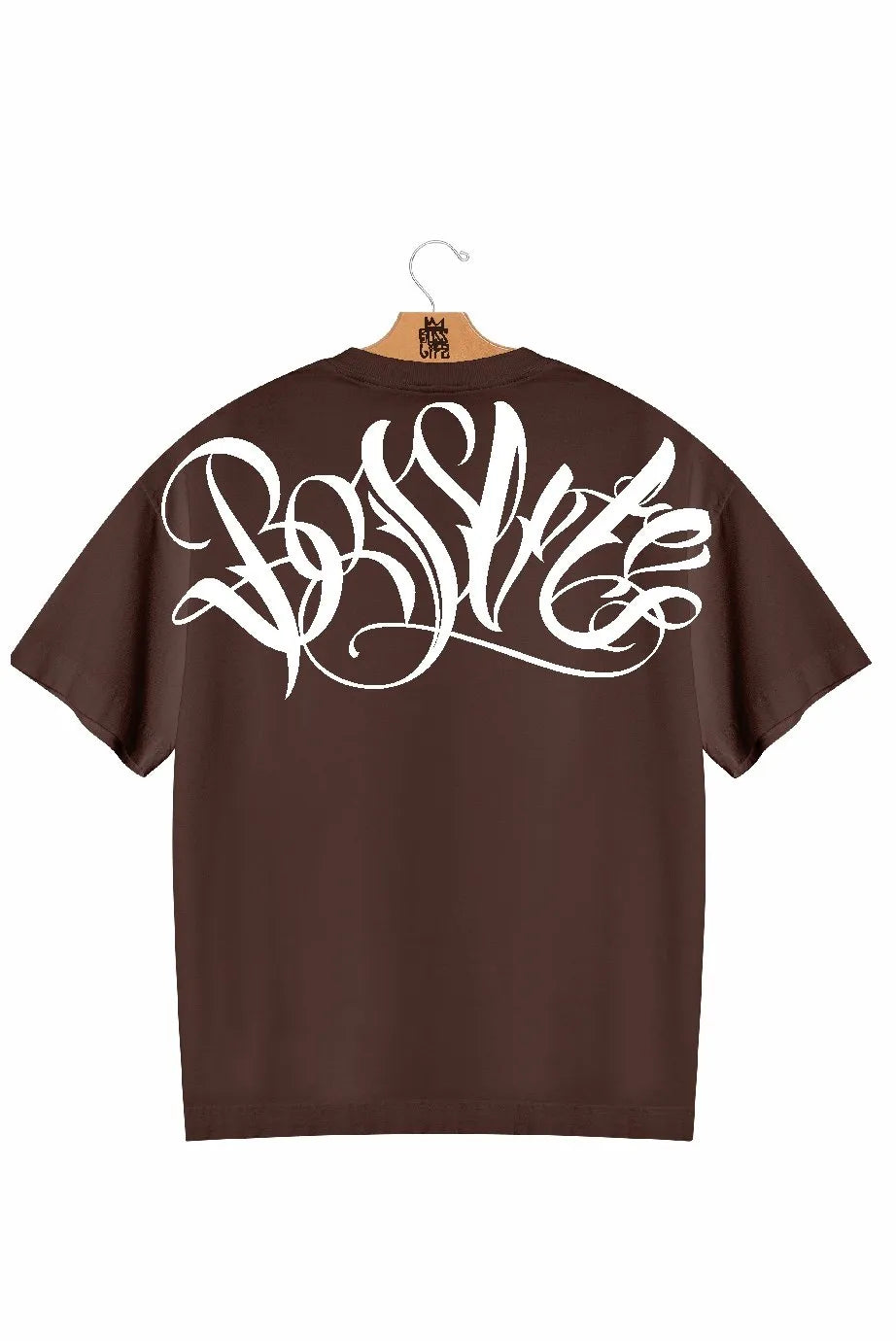 Camiseta Oversized Boss Signature Frente e Costas