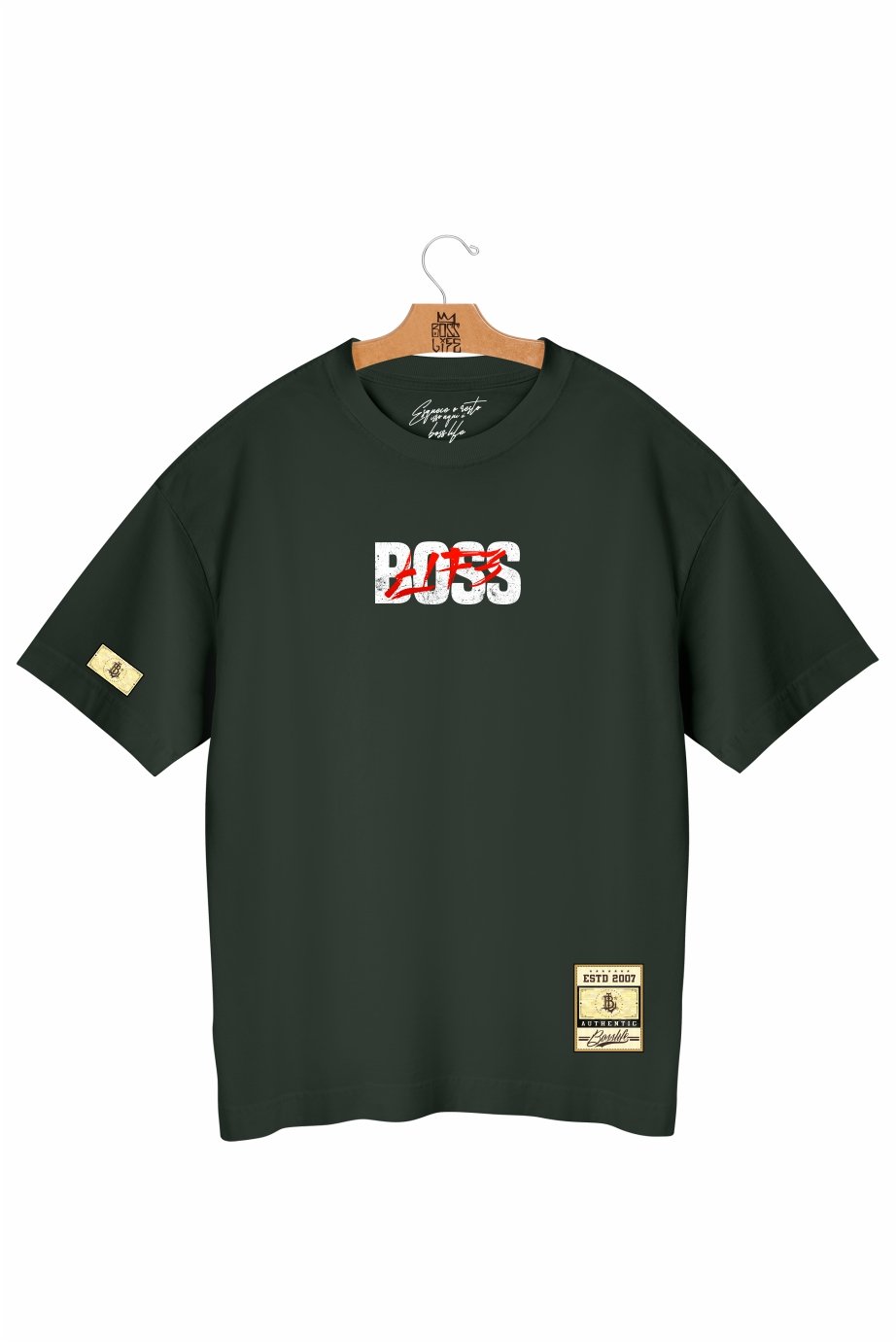 Camiseta Oversized Boss Moves Frente e Costas