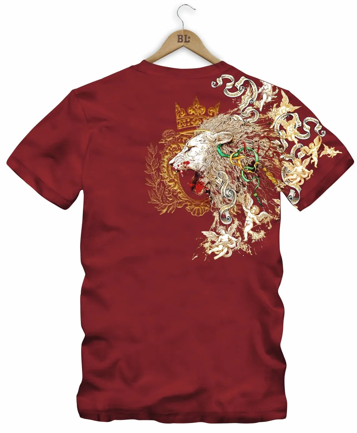 Camiseta Boss Life Golden Roar Frente e Costas