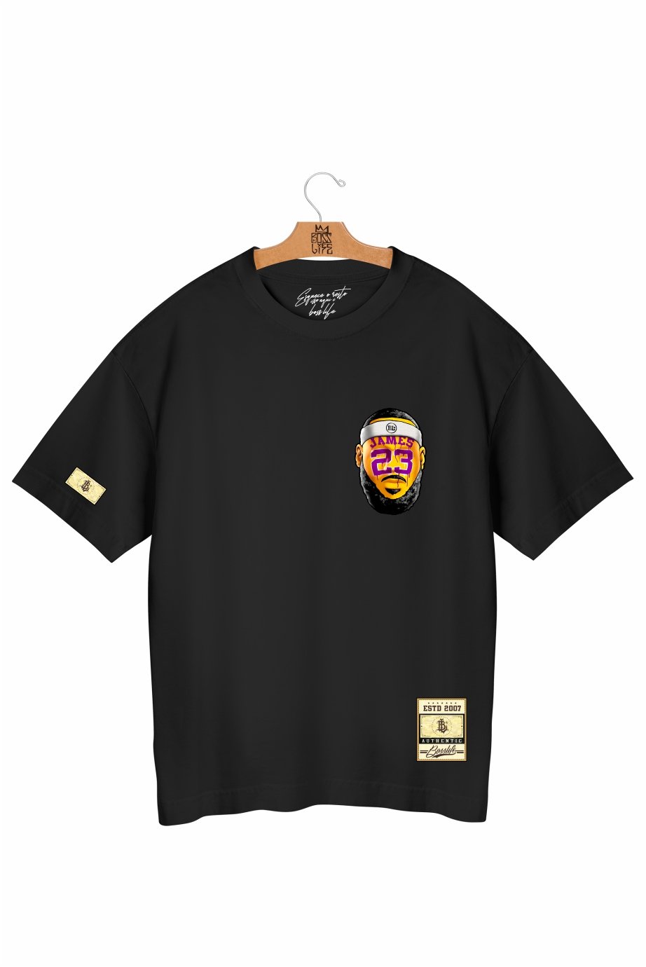 Camiseta Oversized Bl Lebron 23 Frente e Costas