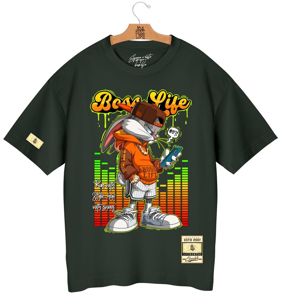 Camiseta Oversized Boss Life Bunny 2