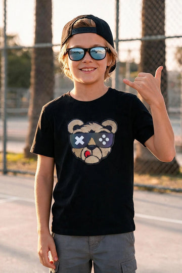 Camiseta Infantil Gamer Bear Boss Life - foto alternativa