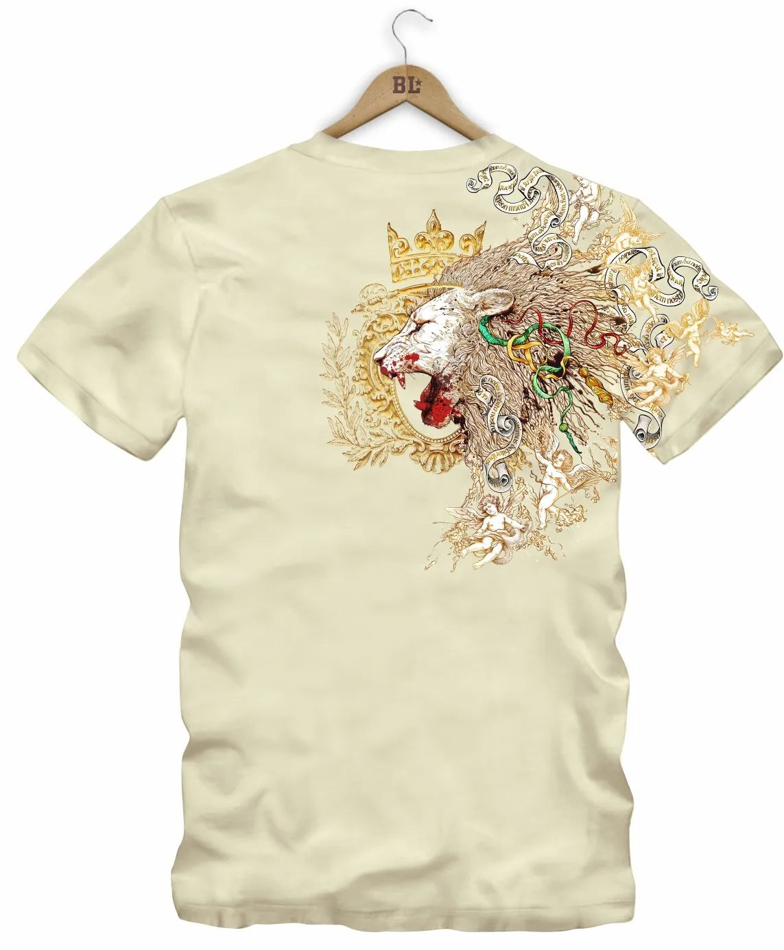 Camiseta Boss Life Golden Roar Frente e Costas