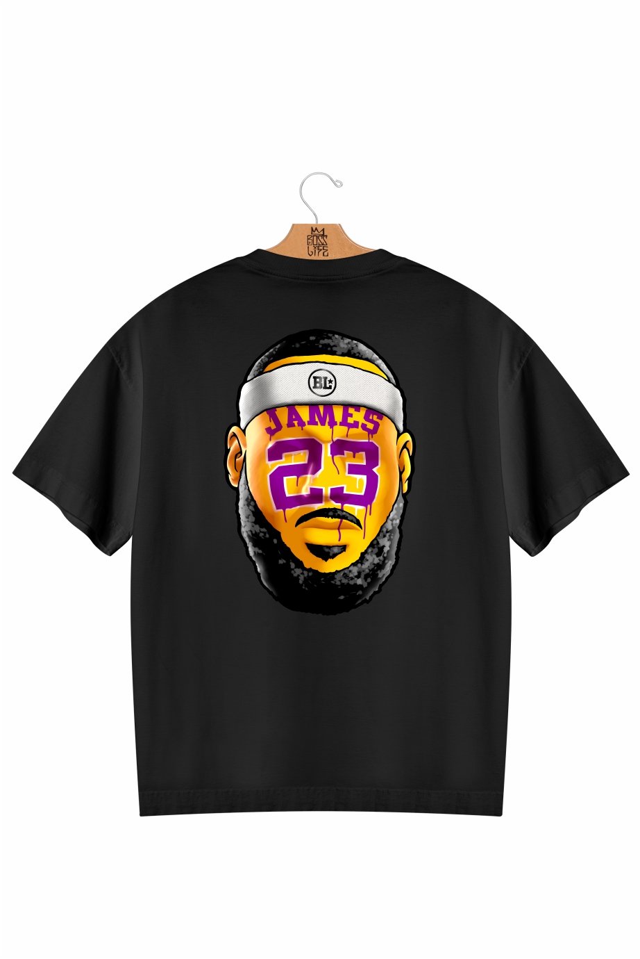 Camiseta Oversized Bl Lebron 23 Frente e Costas