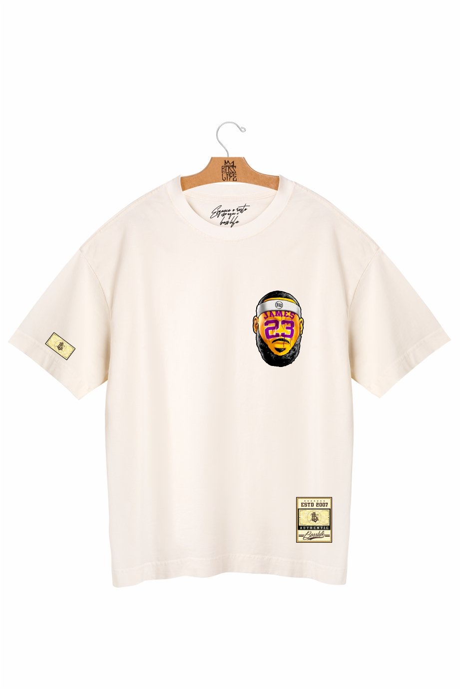 Camiseta Oversized Bl Lebron 23 Frente e Costas