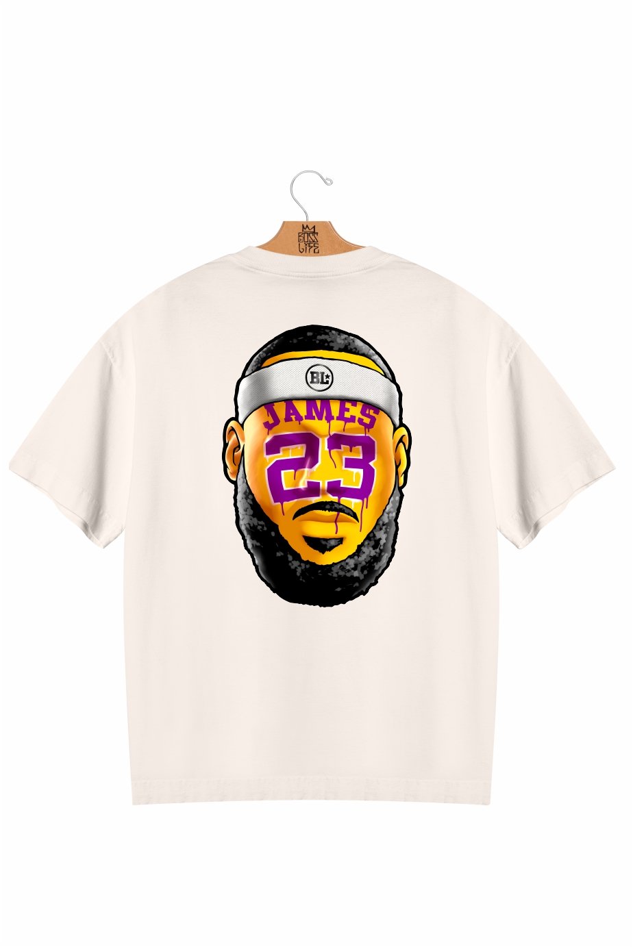 Camiseta Oversized Bl Lebron 23 Frente e Costas