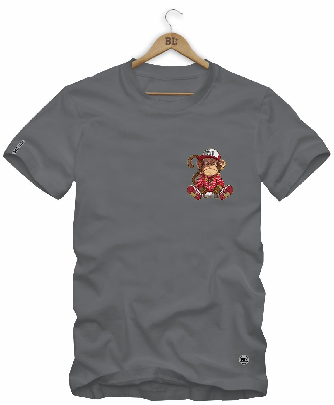 Camiseta Boss Life Style kong 2 Frente e Costas