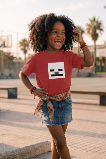 Camiseta Infantil Pixel Face Boss Life - foto alternativa