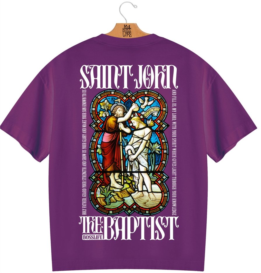 Camiseta Oversized Saint John BL Faith Frente e Costas