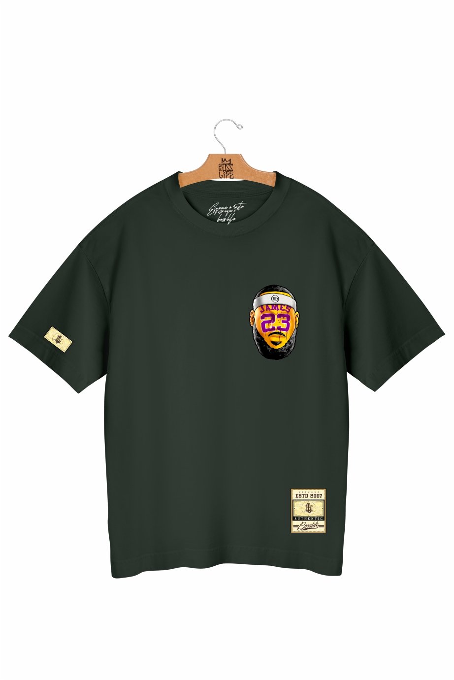 Camiseta Oversized Bl Lebron 23 Frente e Costas