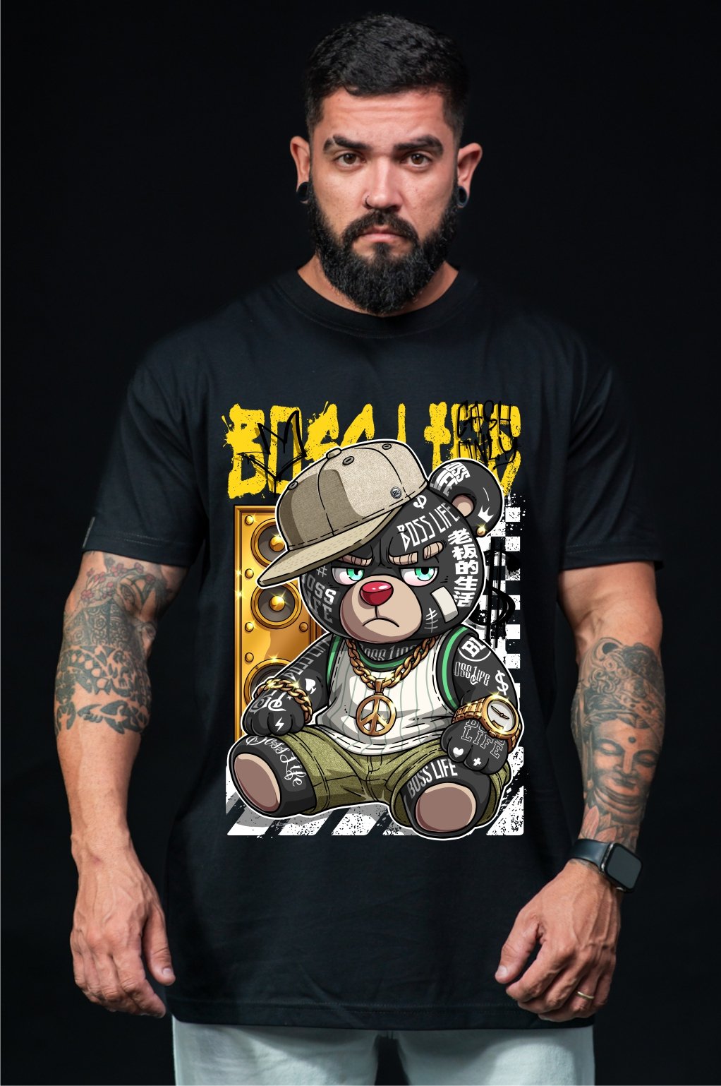 Camiseta Boss Life Rap Bear