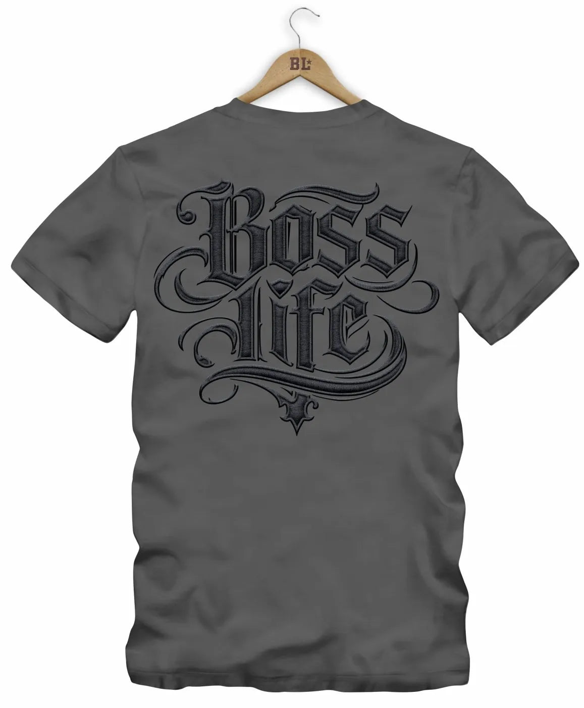 Camiseta Boss Life Signature Bold 3 Frente e Costas