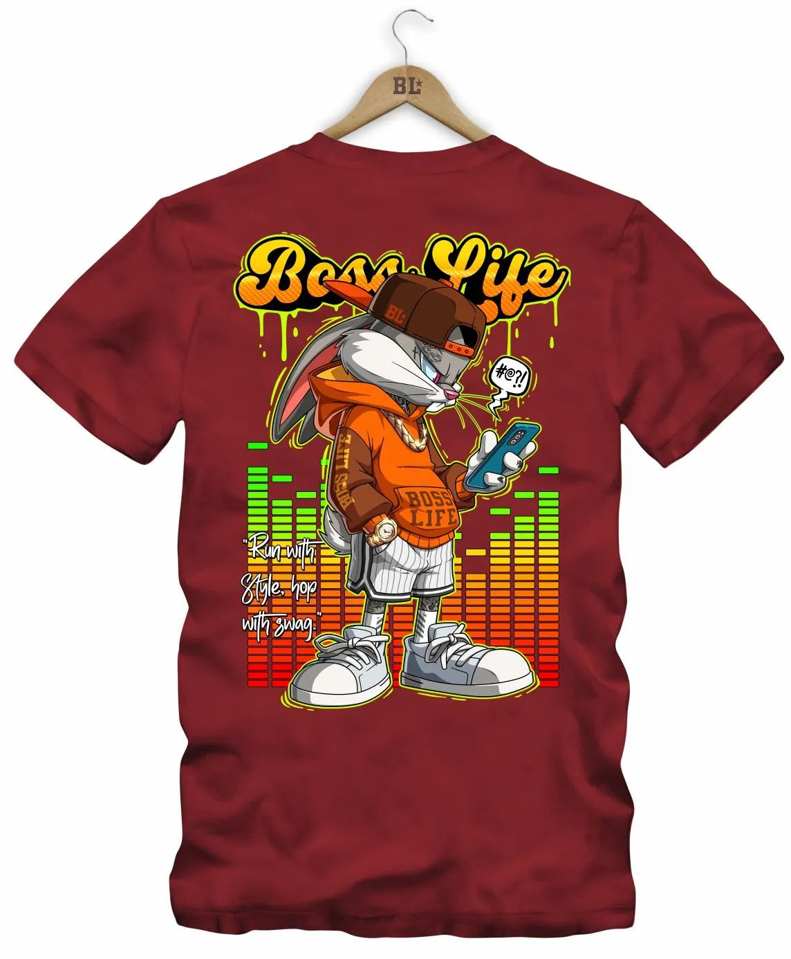 Camiseta Boss Life Bunny 2 Frente e Costas